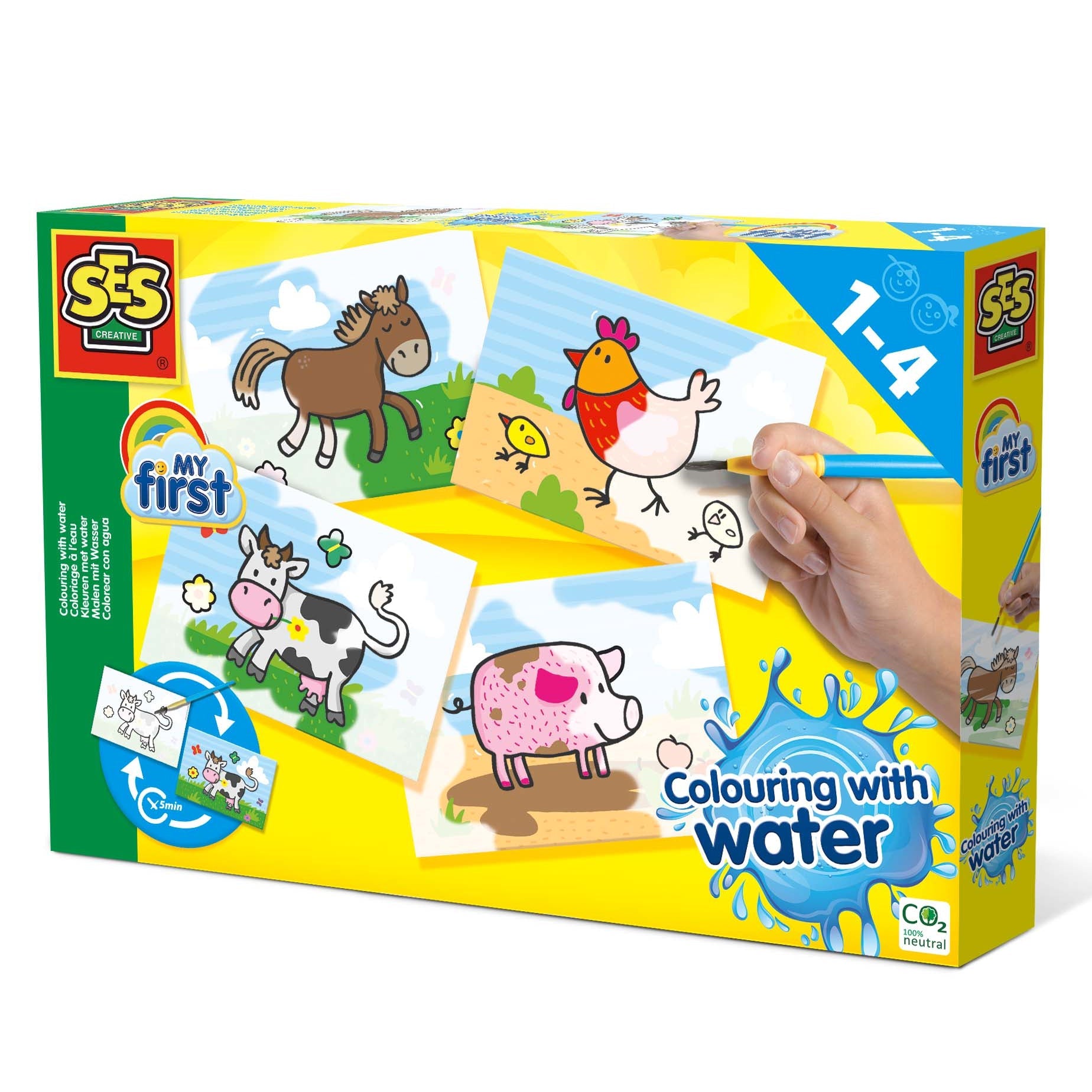 SES Creative My First | Kleuren Met Water Boerderij Dieren SES Creative My First | Kleuren Met Water Boerderij Dieren