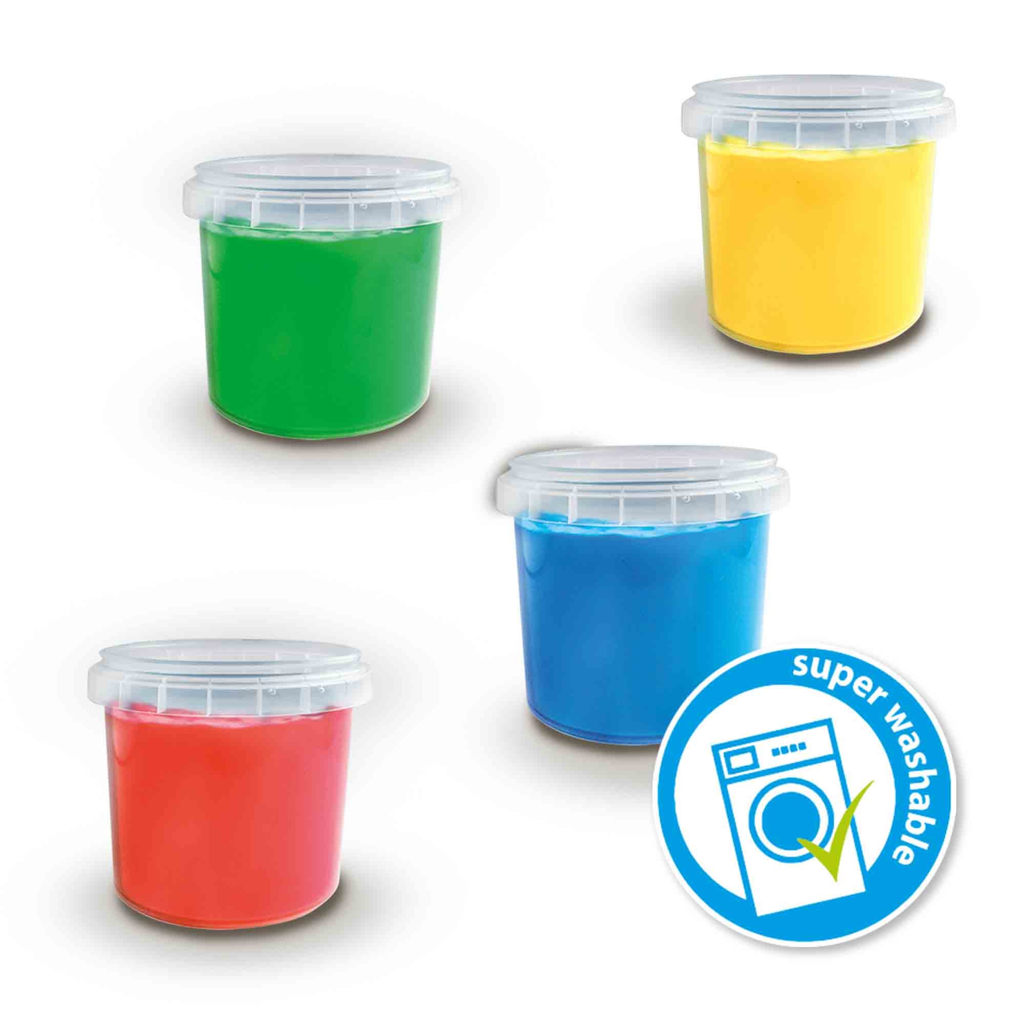 SES Creative Eco Vingerverf Set Met Kliederschort SES Creative Eco Vingerverf Set Met Kliederschort