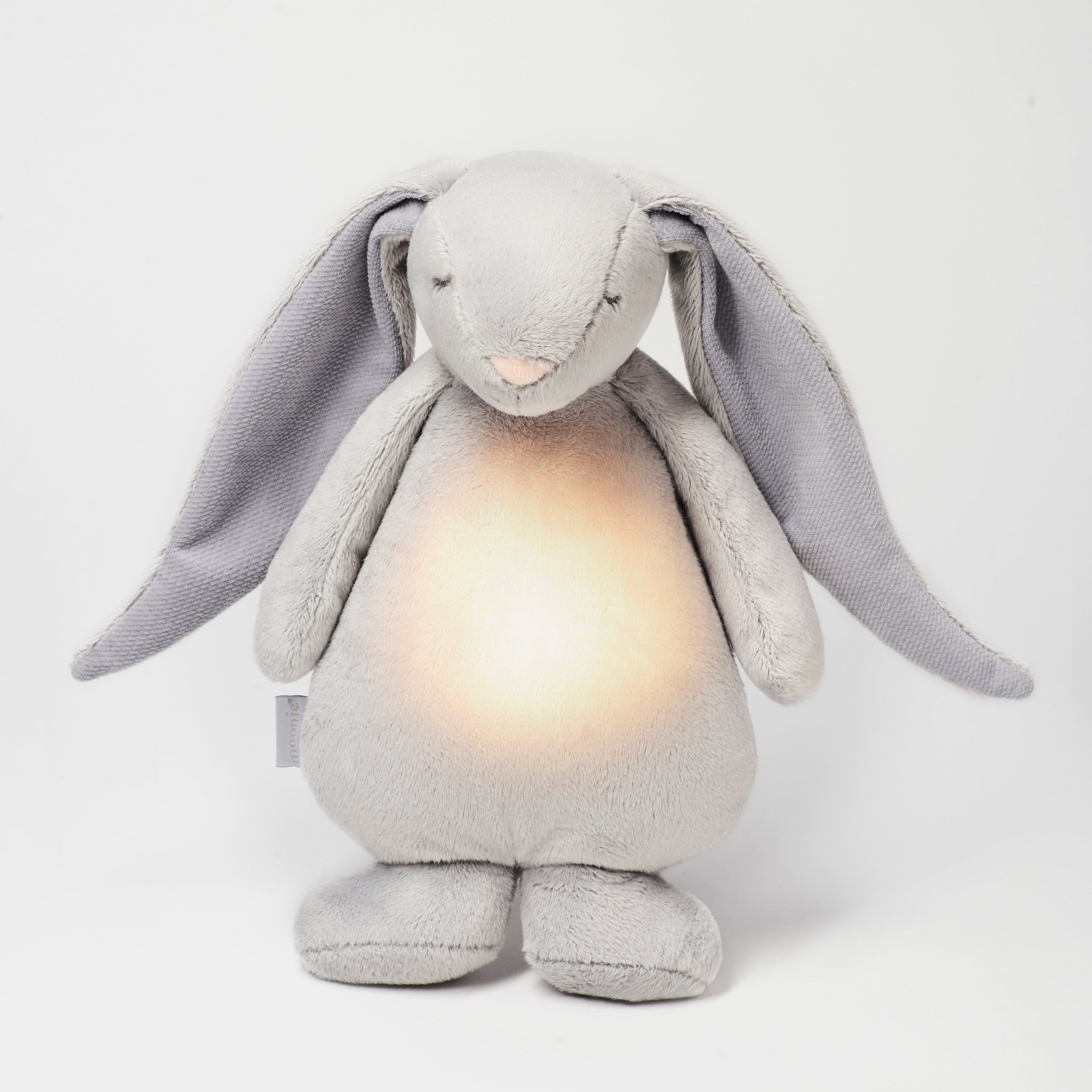 Moonie 2.0 upgrade - Knuffel Hartslag en Licht | Humming Friend Silver - Polyester Moonie 2.0 upgrade - Knuffel Hartslag en Licht | Humming Friend Silver - Polyester