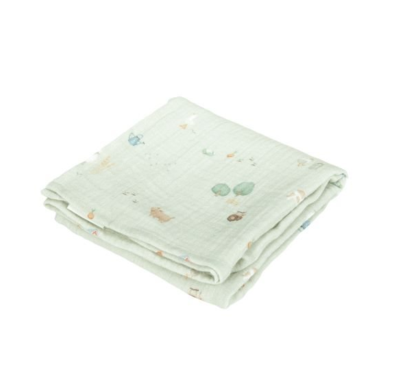 Little Dutch Swaddle Doeken Set Hydrofiel 70x70cm | Little Farm Olive Little Dutch Swaddle Doeken Set Hydrofiel 70x70cm | Little Farm Olive