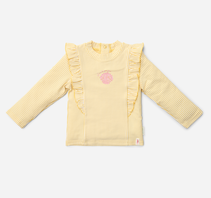 * Little Dutch UV Zwemshirt Lange Mouwen Ocean Treasures Yellow * Little Dutch UV Zwemshirt Lange Mouwen Ocean Treasures Yellow