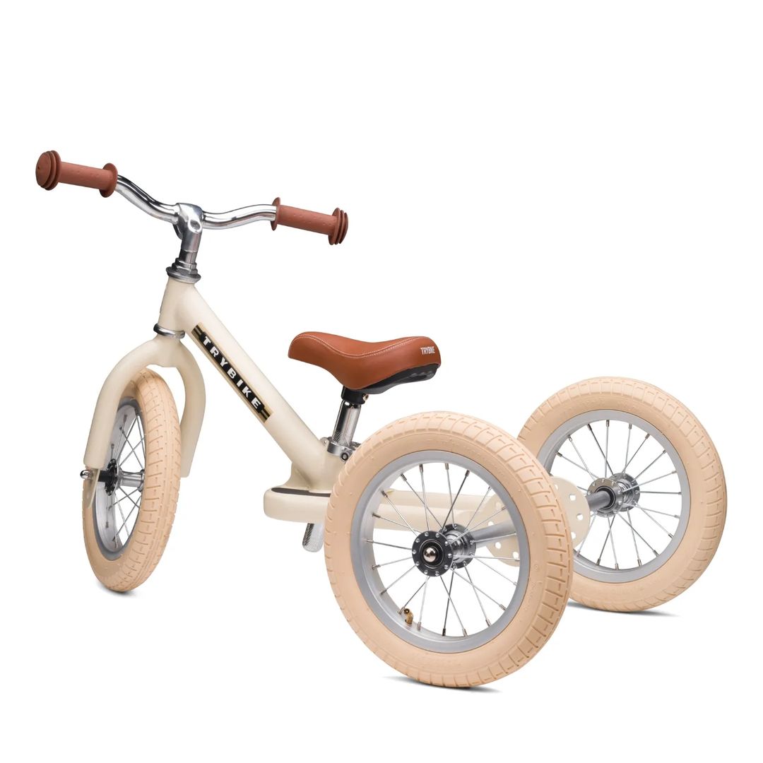 Trybike Steel Loopfiets 2-in-1 | Cream Trybike Steel Loopfiets 2-in-1 | Cream