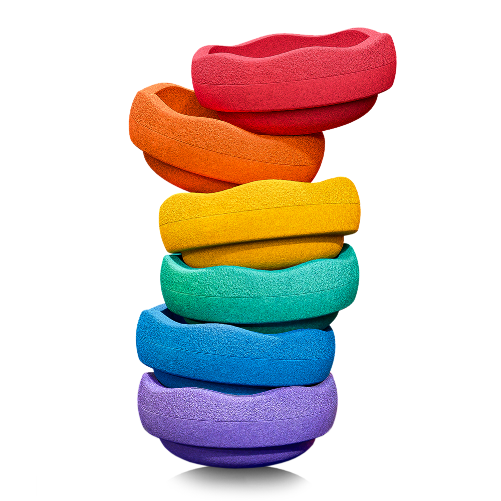 Stapelstein Original Mini Rainbow Classic | Set van 6 Stapelstein Original Mini Rainbow Classic | Set van 6