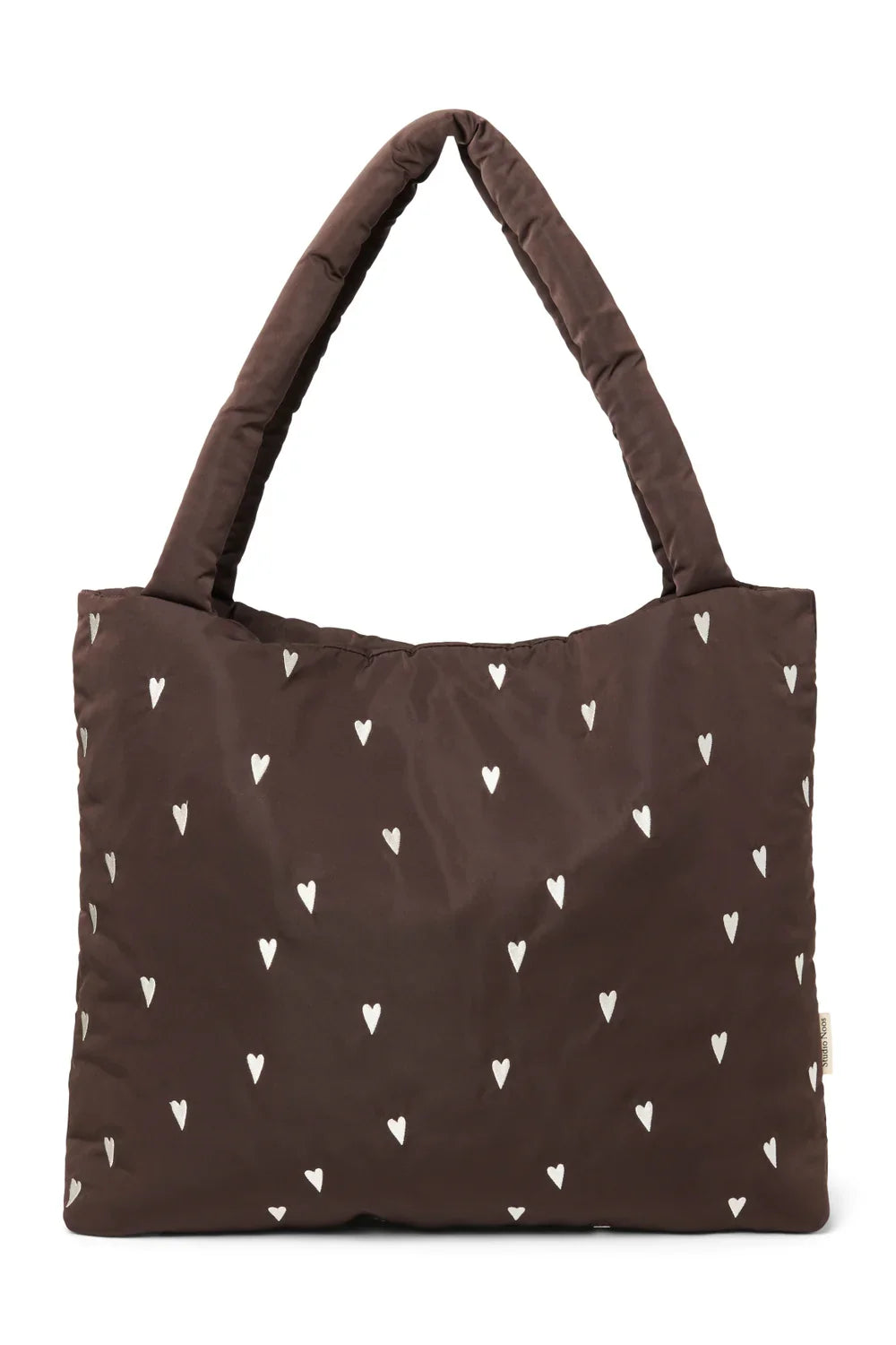 Studio Noos Mom Bag Brown Puffy Hearts Studio Noos Mom Bag Brown Puffy Hearts