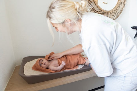 Timboo Badcape Bamboo 74x74cm | Sunrise Orange Timboo Badcape Bamboo 74x74cm | Sunrise Orange