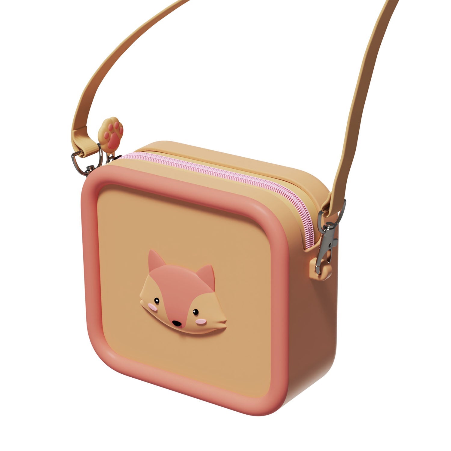 The Zoofamily Silicone Tasje | fox The Zoofamily Silicone Tasje | fox