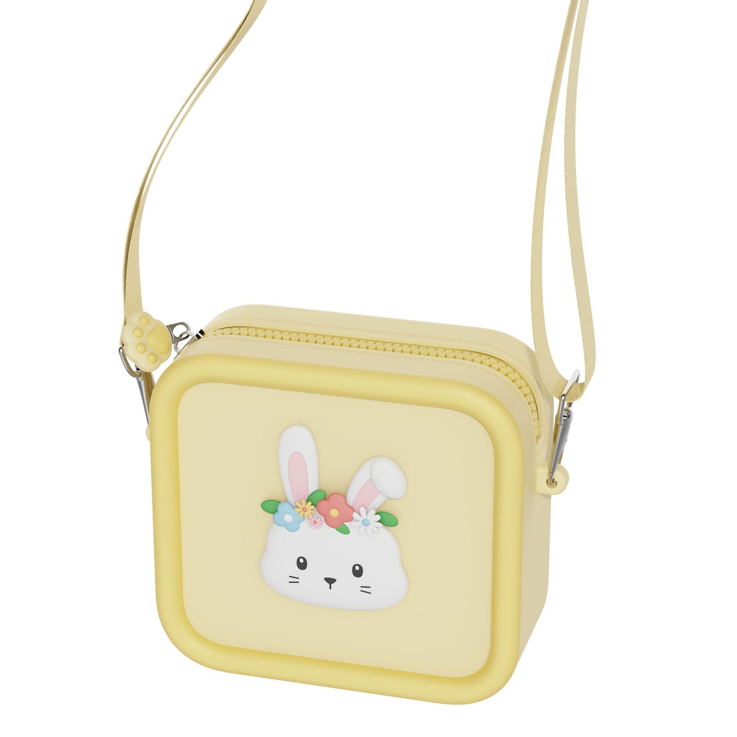 The Zoofamily Silicone Tasje | rabbit flower The Zoofamily Silicone Tasje | rabbit flower