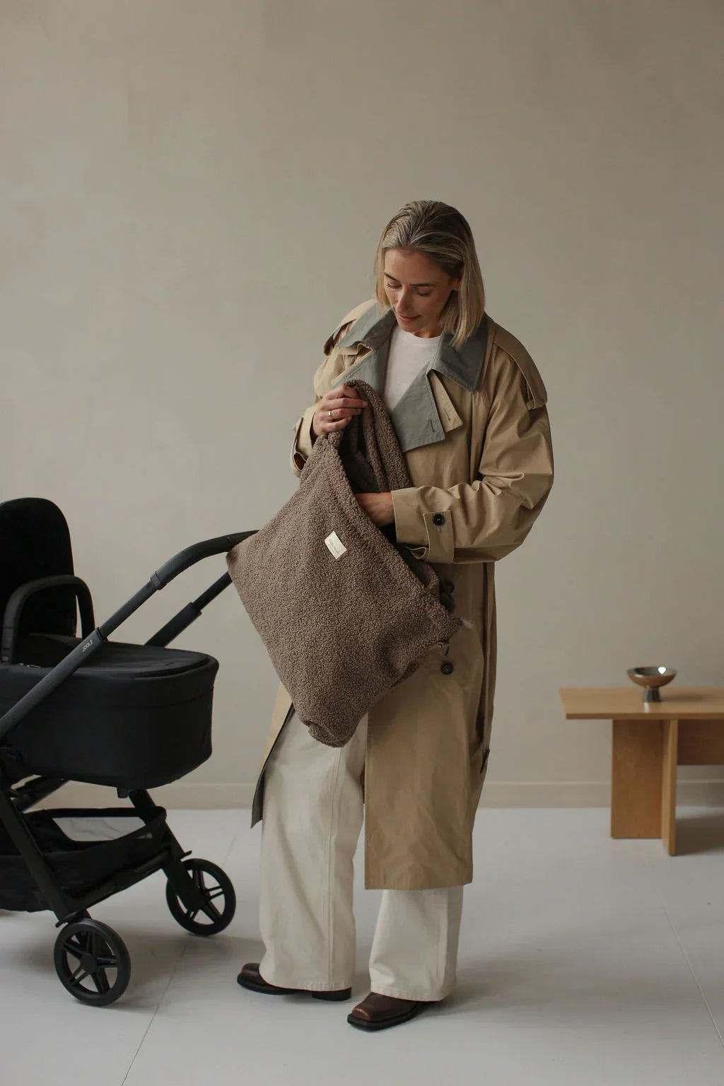 Studio Noos Brown Teddy Diaper Bag Luiertas Met Rits Studio Noos Brown Teddy Diaper Bag Luiertas Met Rits