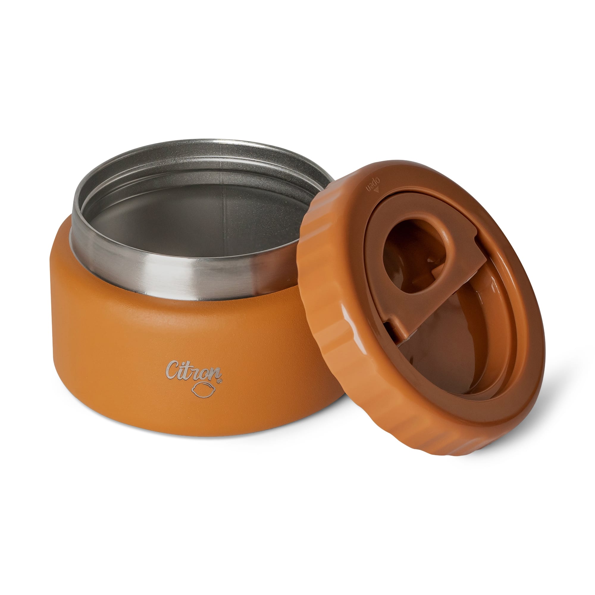 Citron Food Jar Stainless Steel 250ml | Caramel Citron Food Jar Stainless Steel 250ml | Caramel