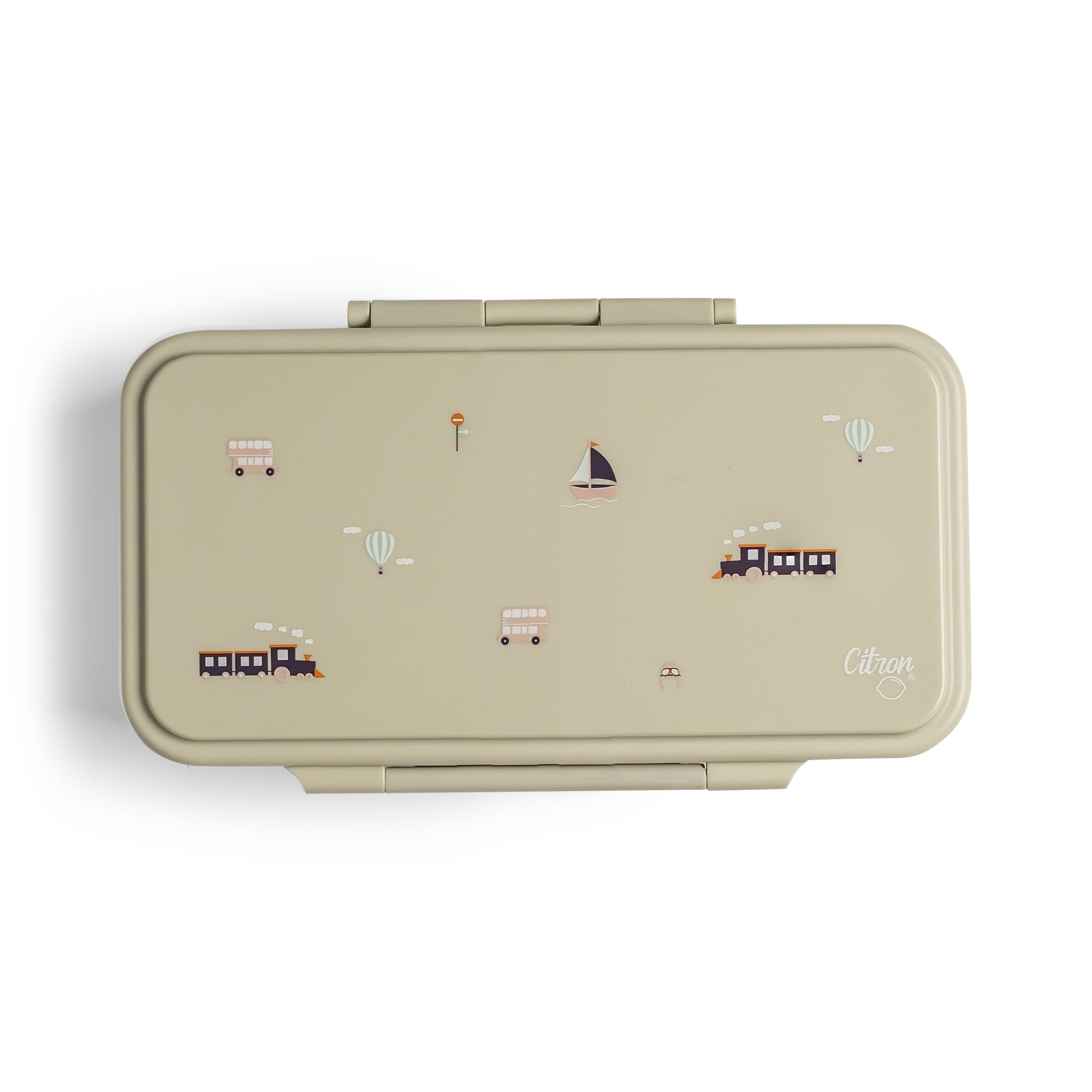 Citron Lunchbox Rectangle Met Vakjes | Vehicles Citron Lunchbox Rectangle Met Vakjes | Vehicles