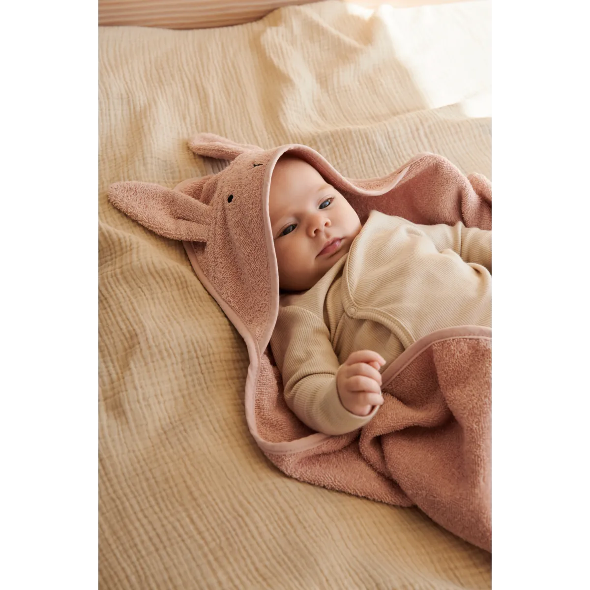 Liewood Albert Sheep Hooded Towel Badcape | Rabbit Rose Liewood Albert Sheep Hooded Towel Badcape | Rabbit Rose