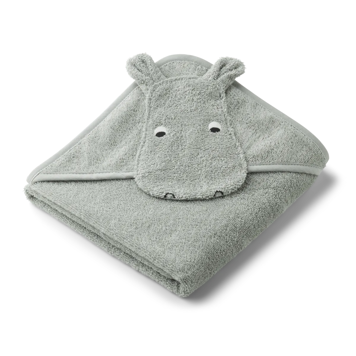 Liewood Albert Sheep Hooded Towel Badcape | Hippo Dove Blue Liewood Albert Sheep Hooded Towel Badcape | Hippo Dove Blue