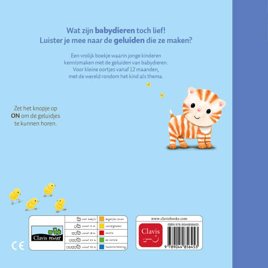 Clavis Geluidenboekje | Babydieren Clavis Geluidenboekje | Babydieren