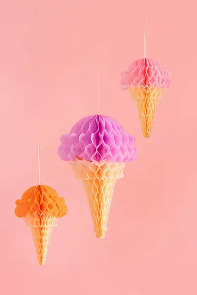 Party Deco Ice Cream Papieren Decoratie Party Deco Ice Cream Papieren Decoratie