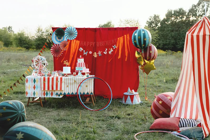 Party Deco Banner Happy Birthday | Circus Party Deco Banner Happy Birthday | Circus