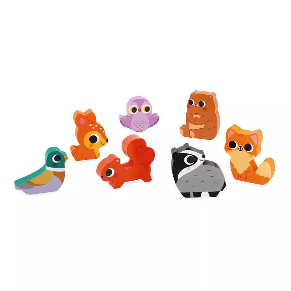 Janod The Forest Chunky Inlegpuzzel Janod The Forest Chunky Inlegpuzzel