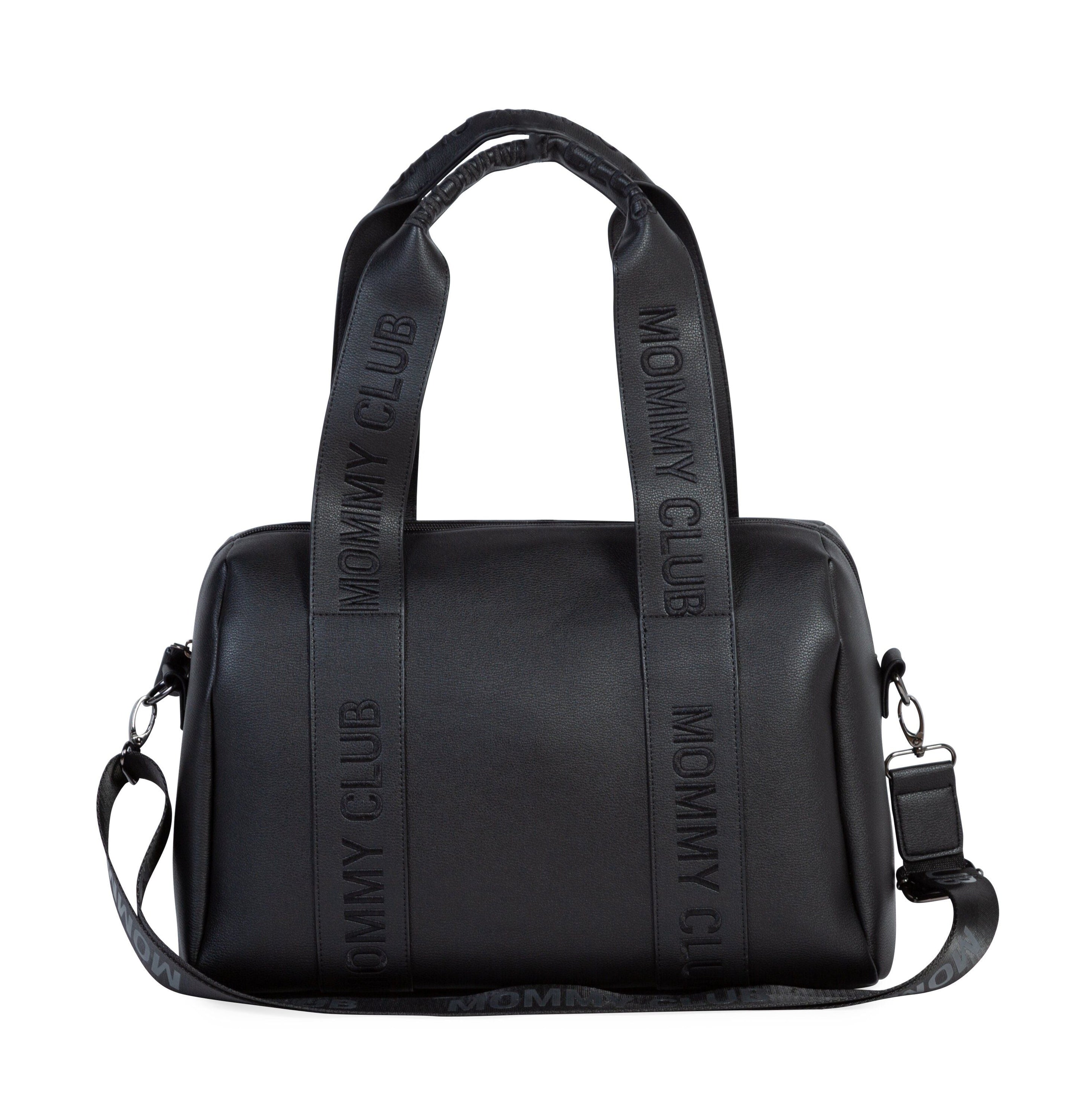 Childhome Mommy Club Signature Luiertas | Simili Leather Black Childhome Mommy Club Signature Luiertas | Simili Leather Black