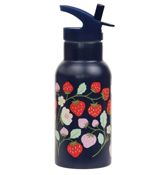 A Little Lovely Company Stainless Steel Drinkfles | Aardbeien A Little Lovely Company Stainless Steel Drinkfles | Aardbeien