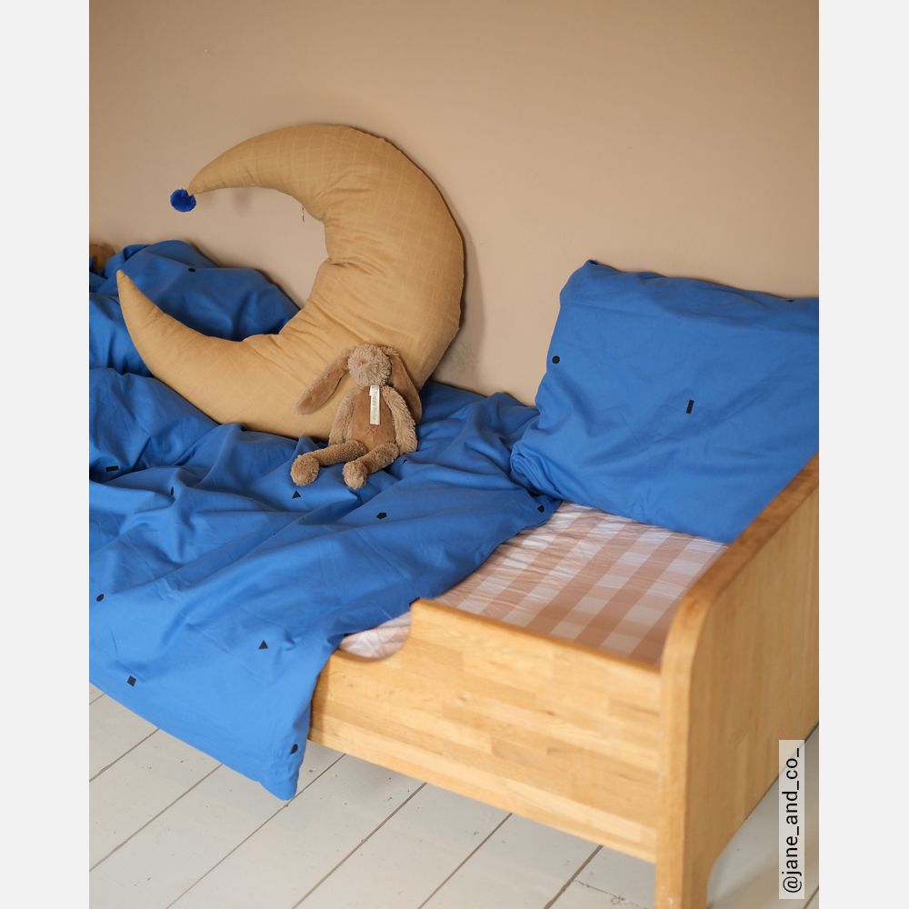 Studio Ditte Hoeslaken 90x200cm | Ruit Nude Studio Ditte Hoeslaken 90x200cm | Ruit Nude