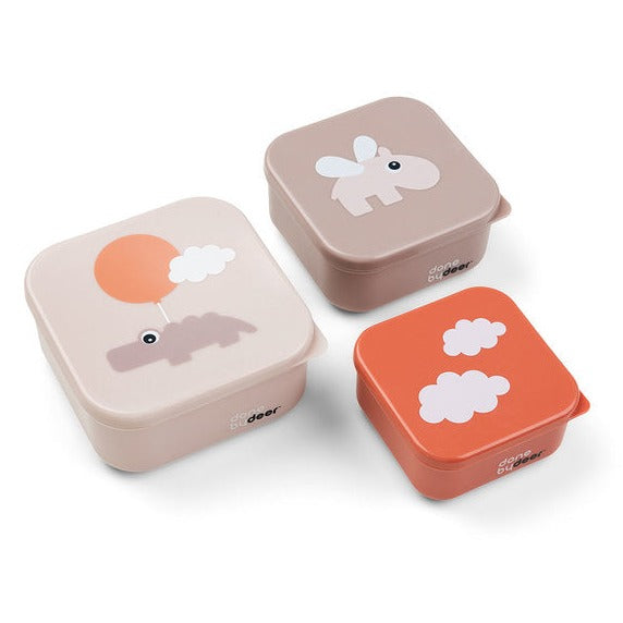 Done By Deer set 3 snackdoosjes Happy Clouds Powder Done By Deer set 3 snackdoosjes Happy Clouds Powder