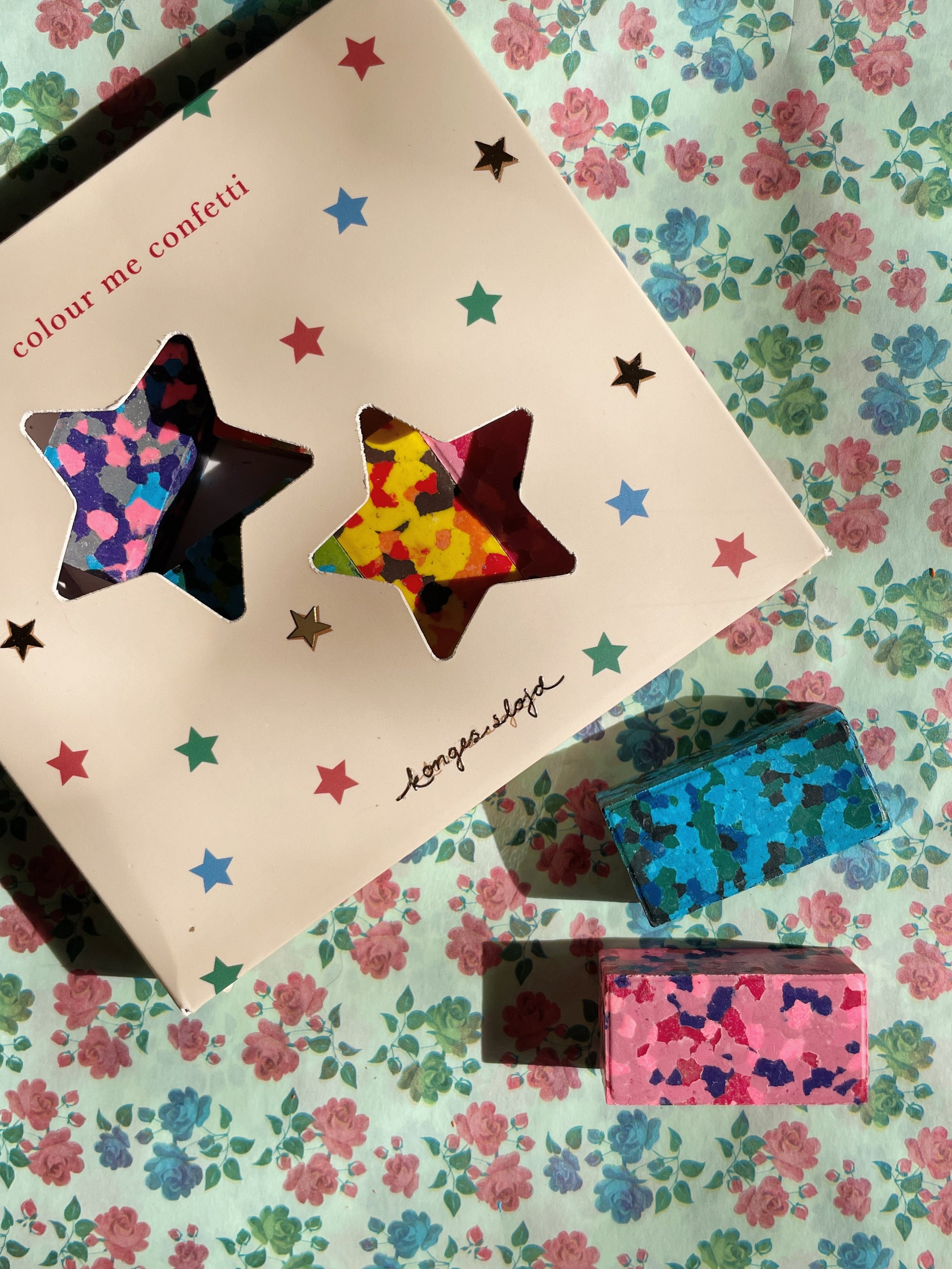 Konges Sløjd Confetti Crayons | Multi Star Konges Sløjd Confetti Crayons | Multi Star