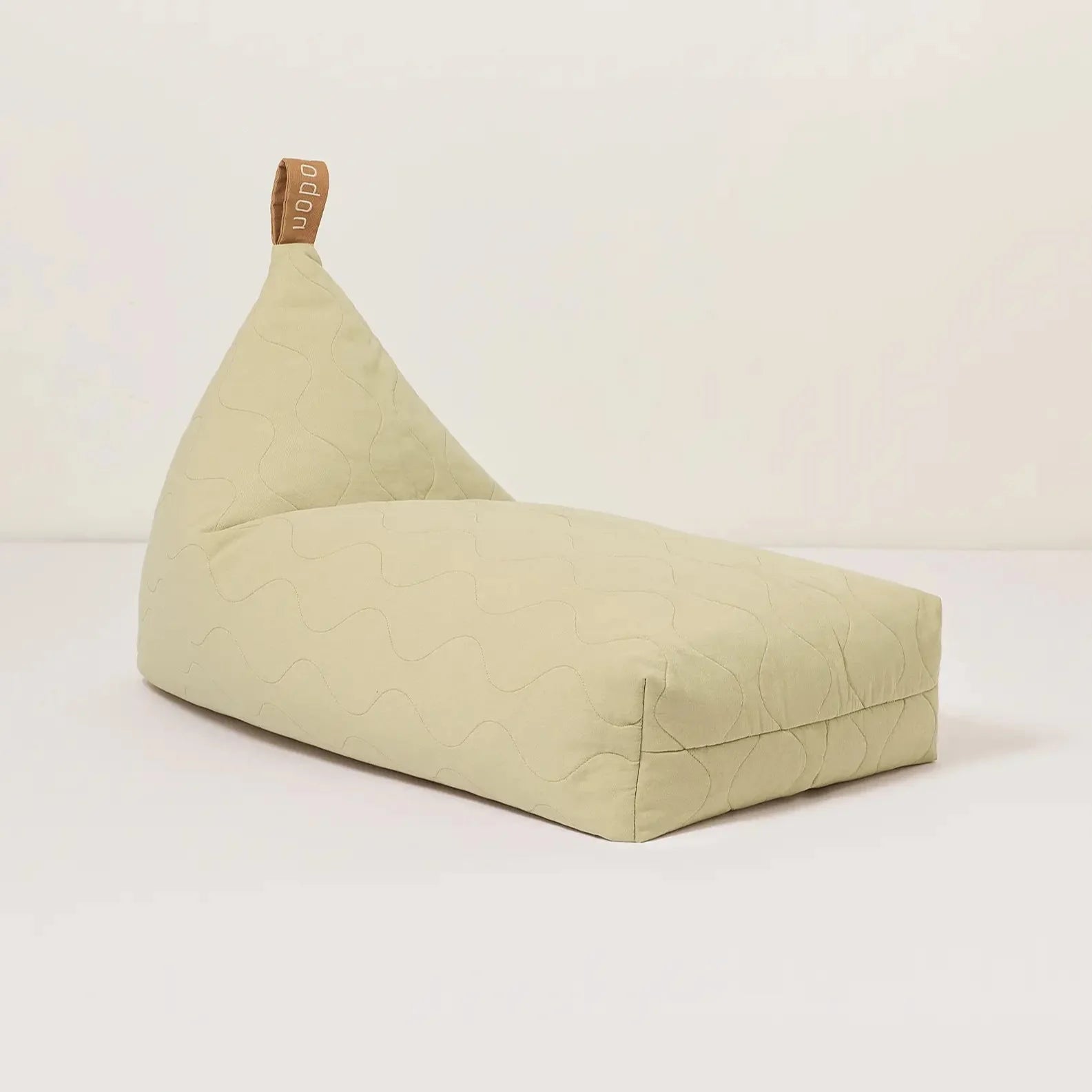 Nobodinoz Pouffe XL Zitzak 105x55x60cm I Green Tea Nobodinoz Pouffe XL Zitzak 105x55x60cm I Green Tea
