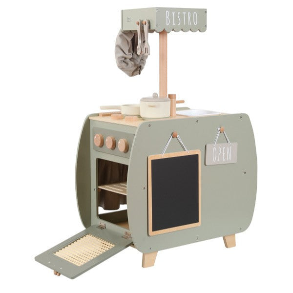 Label Label Houten Bistrokeuken Met Accessoires | Olive Green Label Label Houten Bistrokeuken Met Accessoires | Olive Green