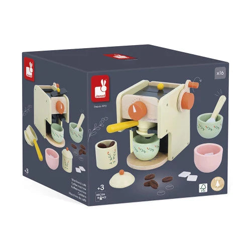 Janod Speelset Koffiemachine Met Accessoires | Mamie Soleil Janod Speelset Koffiemachine Met Accessoires | Mamie Soleil