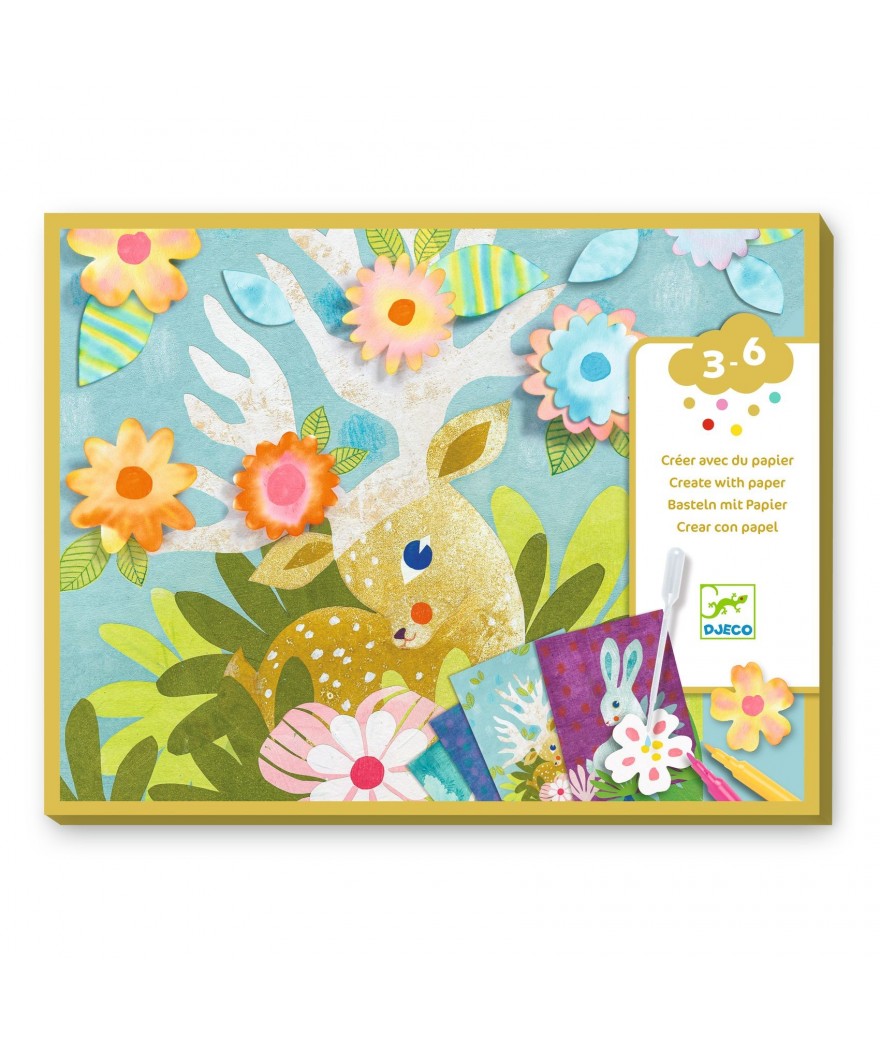 Djeco Creatieve Knutseldoos | Met Vloeipapier Djeco Creatieve Knutseldoos | Met Vloeipapier