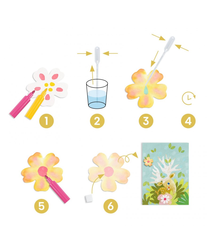 Djeco Creatieve Knutseldoos | Met Vloeipapier Djeco Creatieve Knutseldoos | Met Vloeipapier