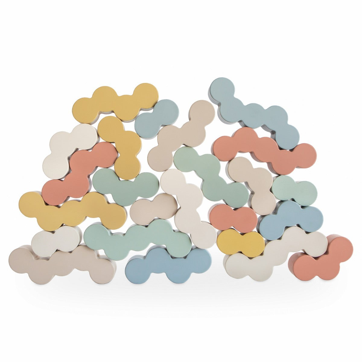 Mushie Houten Balanceerspel Blokjes Mushie Houten Balanceerspel Blokjes