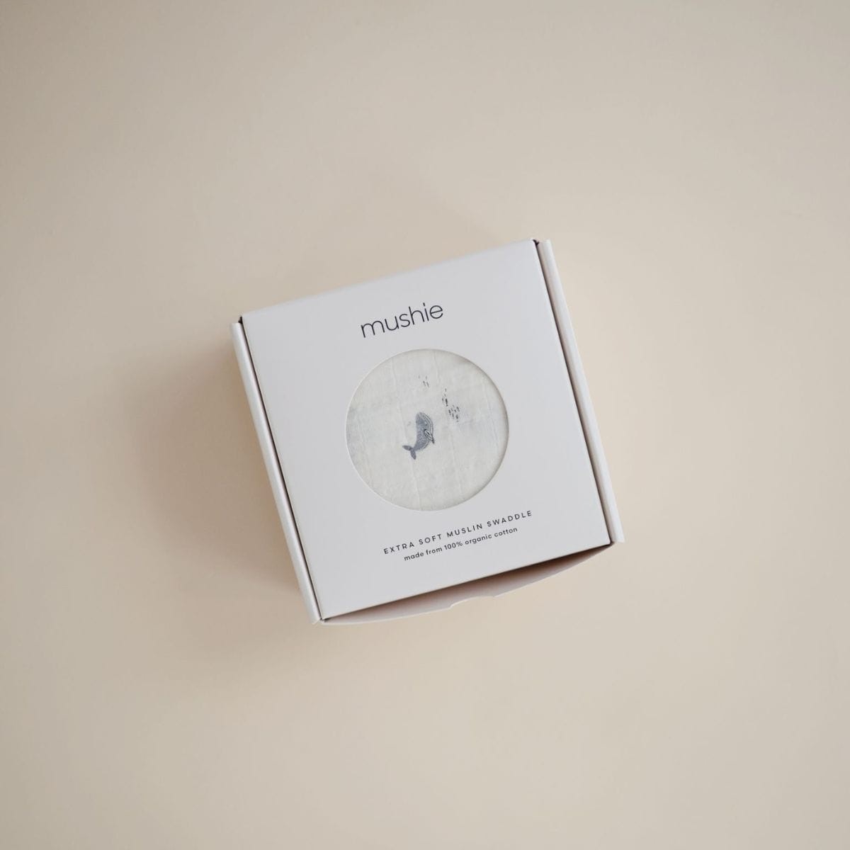 Mushie Hydrofiele Doek 120x120cm | Walvis Mushie Hydrofiele Doek 120x120cm | Walvis