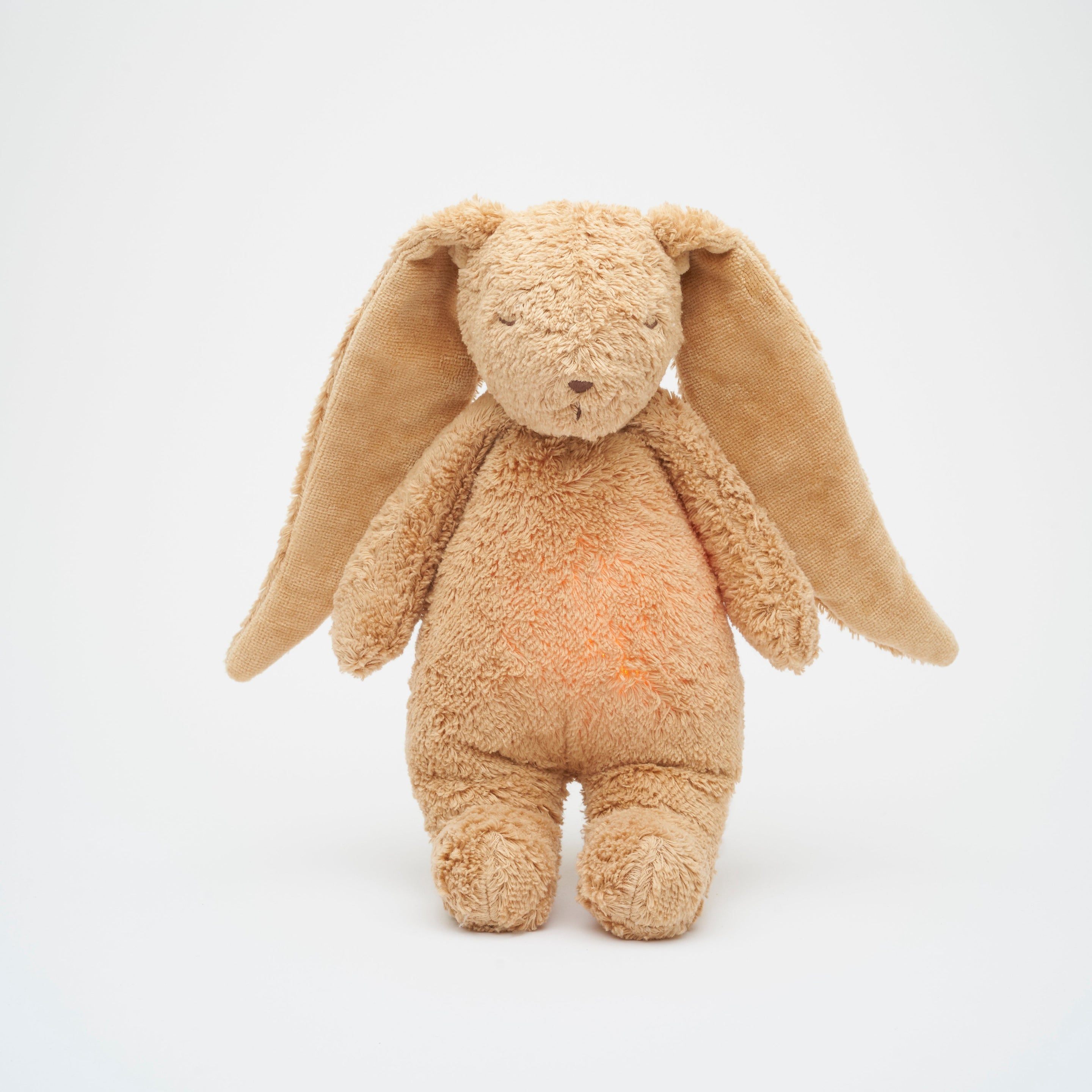 Moonie 2.0 upgrade - Knuffel Hartslag en Licht | Bunny Cappuccino - Biologisch katoen Moonie 2.0 upgrade - Knuffel Hartslag en Licht | Bunny Cappuccino - Biologisch katoen
