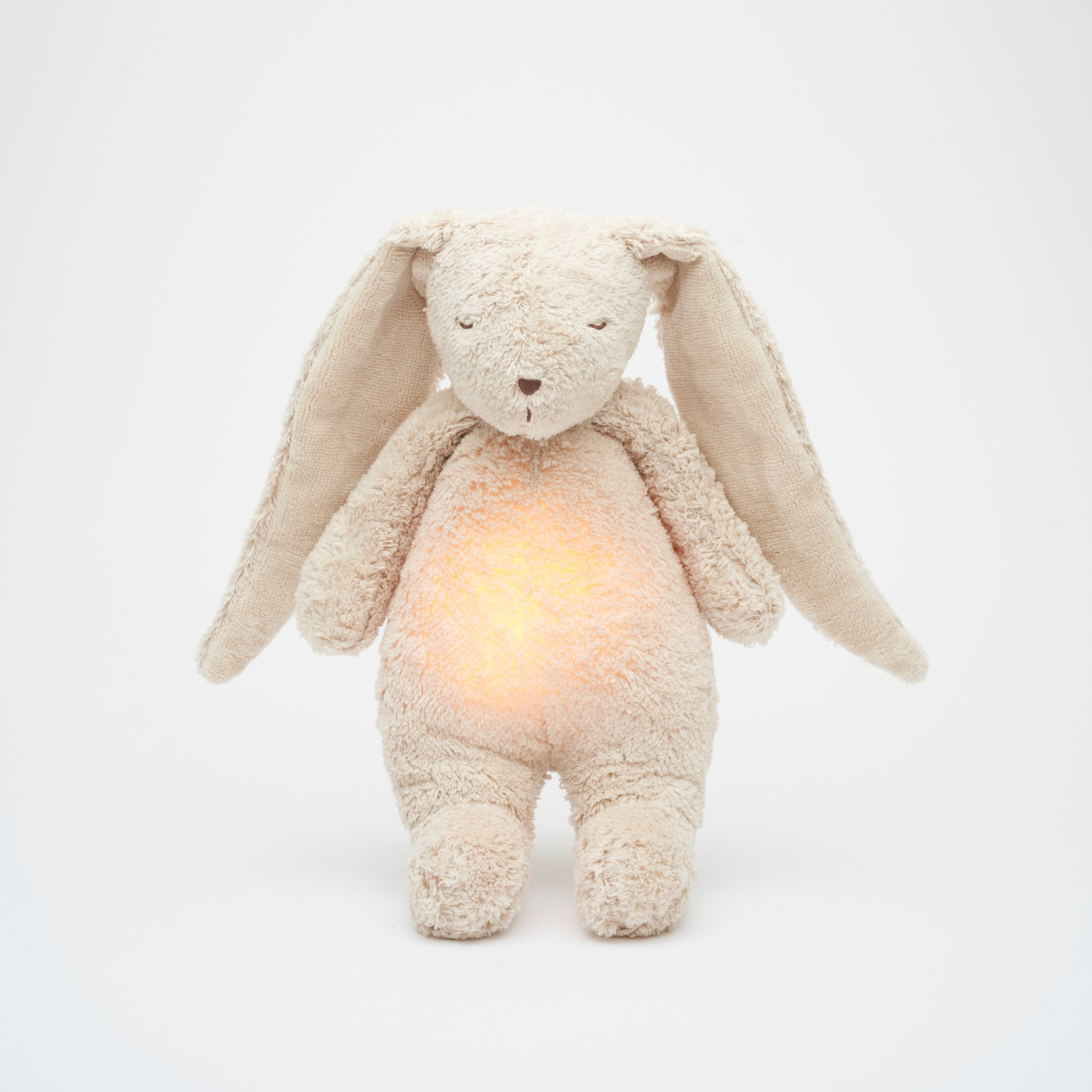 Moonie 2.0 upgrade - Knuffel Hartslag en Licht | Bunny Gray - Biologisch katoen Moonie 2.0 upgrade - Knuffel Hartslag en Licht | Bunny Gray - Biologisch katoen