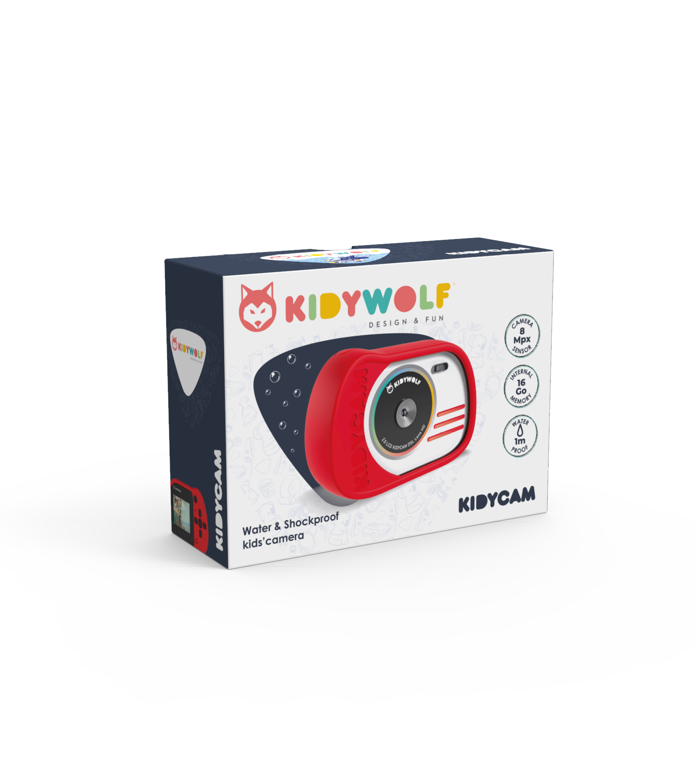 Kidywolf Kidycam Waterdichte Actiecamera | Rood Kidywolf Kidycam Waterdichte Actiecamera | Rood