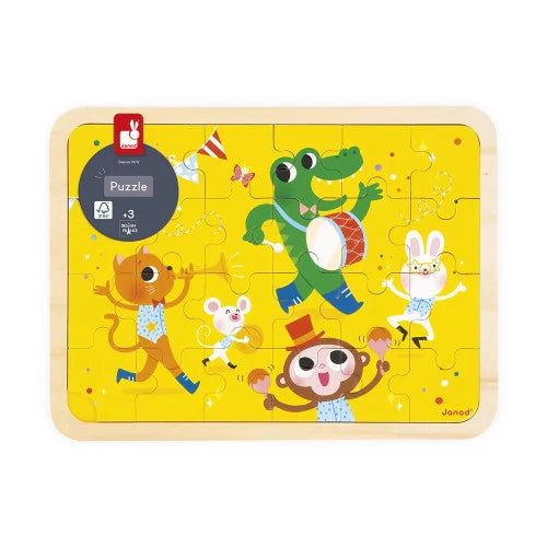 Janod Inlegpuzzel 24ST Het Is Feest Janod Inlegpuzzel 24ST Het Is Feest