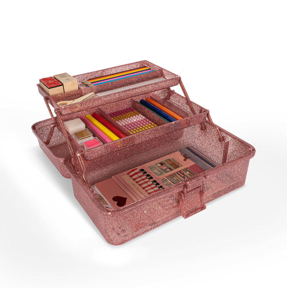 Konges Sløjd Creative Art Caddy | Glitter Rose Konges Sløjd Creative Art Caddy | Glitter Rose