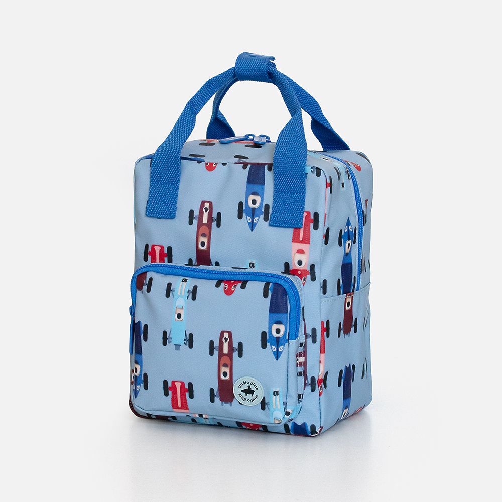 Studio Ditte Rugzak Kleuter Small | Race Car Blue Studio Ditte Rugzak Kleuter Small | Race Car Blue