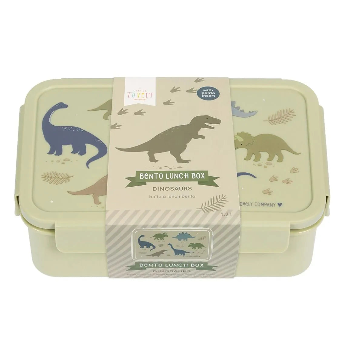 A Little Lovely Company Lunch Box Met Verdeelvakjes | Dinosaurussen A Little Lovely Company Lunch Box Met Verdeelvakjes | Dinosaurussen