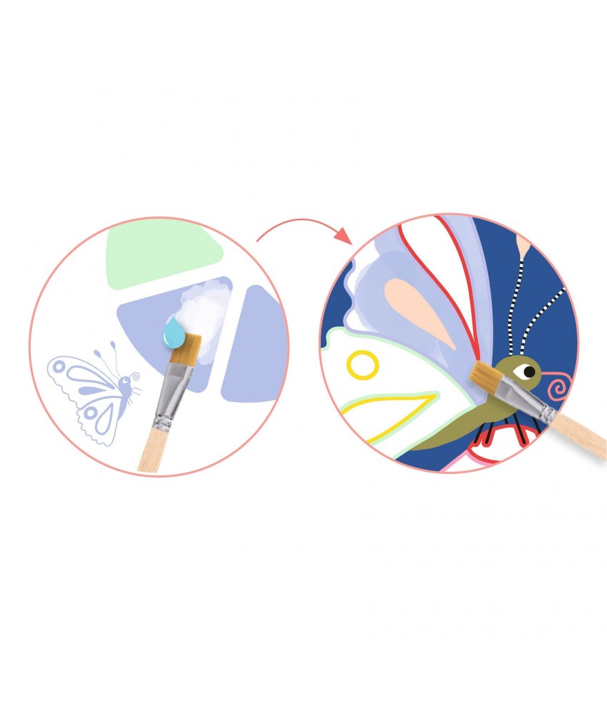 Djeco Schilderen met een palet | Kleine beestjes Djeco Schilderen met een palet | Kleine beestjes