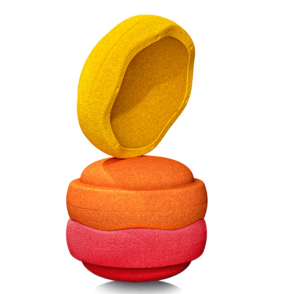 Stapelstein Original Rainbow Warm Classic | Set van 3 Stapelstein Original Rainbow Warm Classic | Set van 3