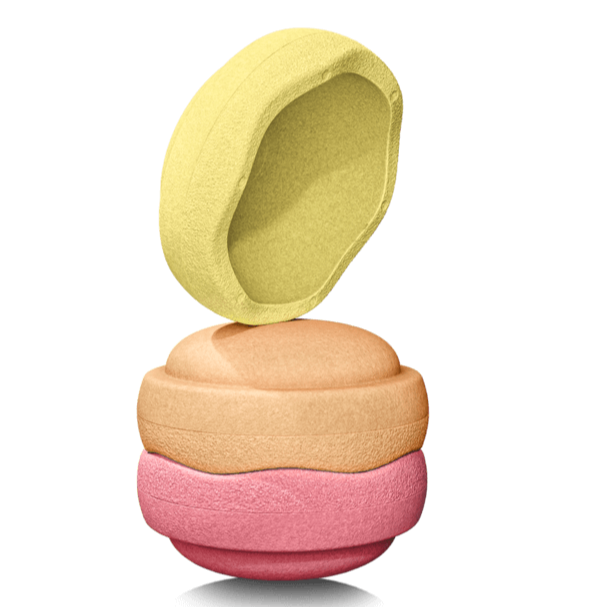 Stapelstein Original Rainbow Warm Pastel | Set van 3 Stapelstein Original Rainbow Warm Pastel | Set van 3