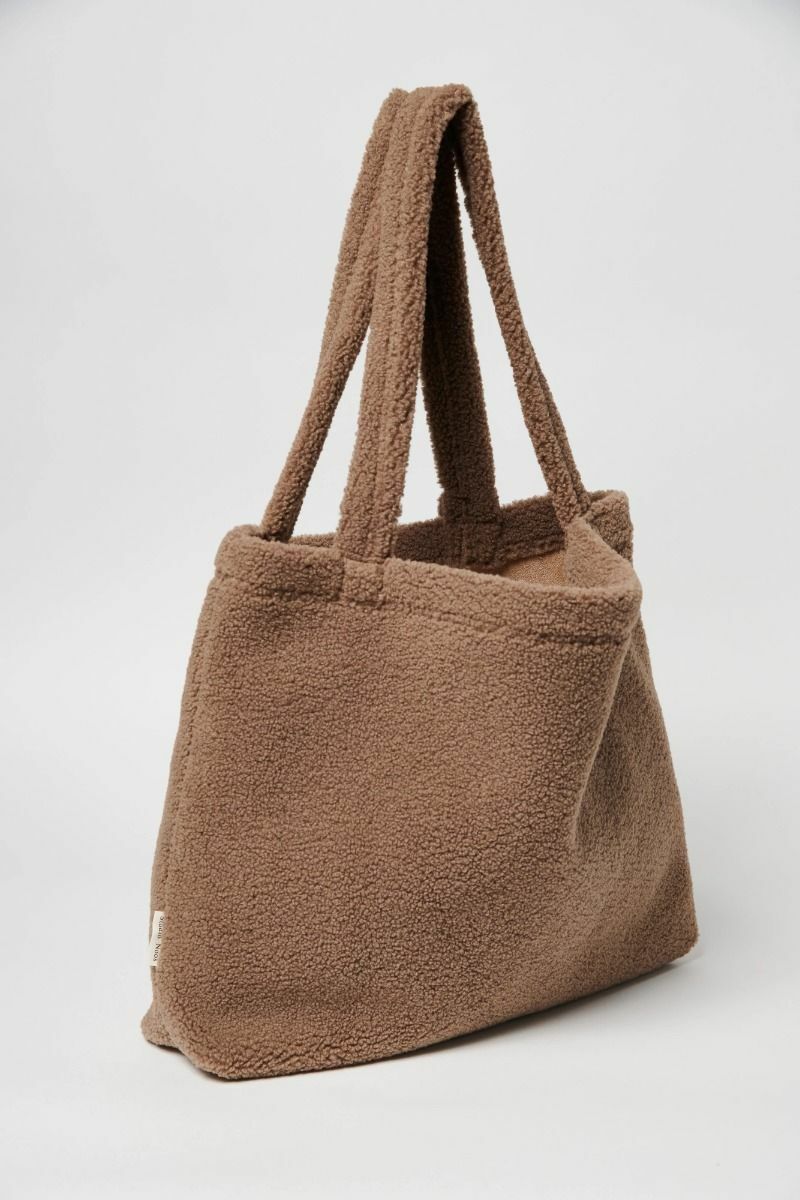 * Studio Noos Mom Bag | Brown Chunky Teddy * Studio Noos Mom Bag | Brown Chunky Teddy