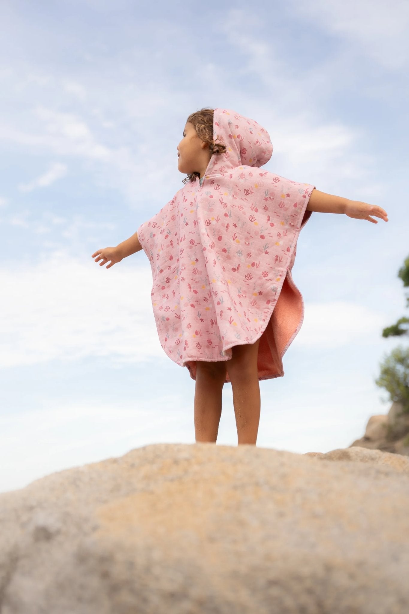 Little Dutch Badponcho 2-6Y Ocean Treasures Multi-Colour Little Dutch Badponcho 2-6Y Ocean Treasures Multi-Colour