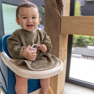 Timboo Slab Met Mouwen XL Bamboo 36x34cm Met Drukknoop | Jungle Green Timboo Slab Met Mouwen XL Bamboo 36x34cm Met Drukknoop | Jungle Green