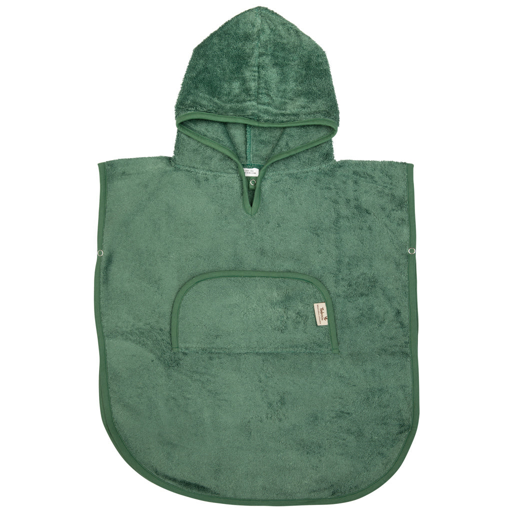 Timboo Poncho Met V-Hals Bamboo 2-4Y | Aspen Green Timboo Poncho Met V-Hals Bamboo 2-4Y | Aspen Green