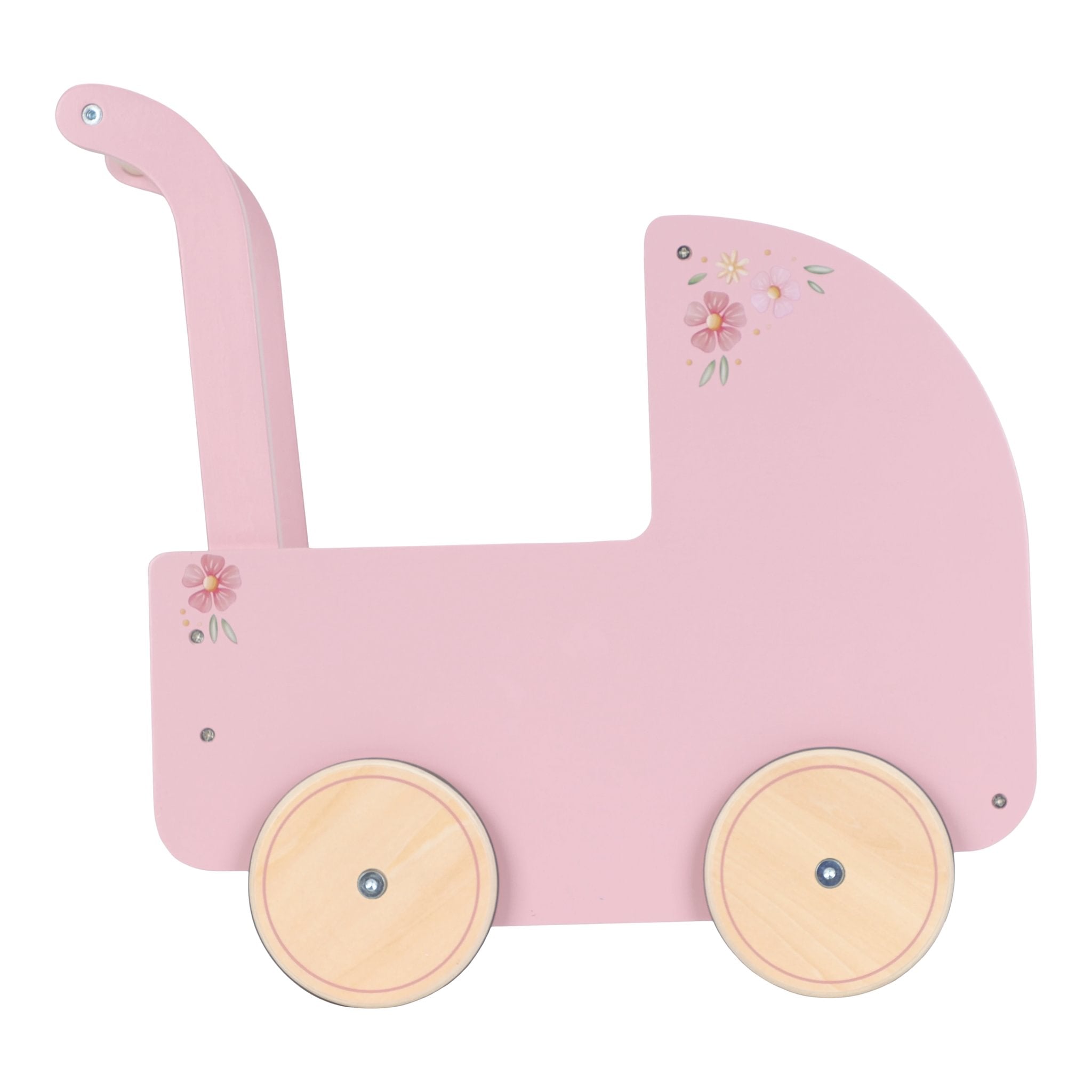 Little Dutch Houten Poppenwagen | Roos Little Dutch Houten Poppenwagen | Roos