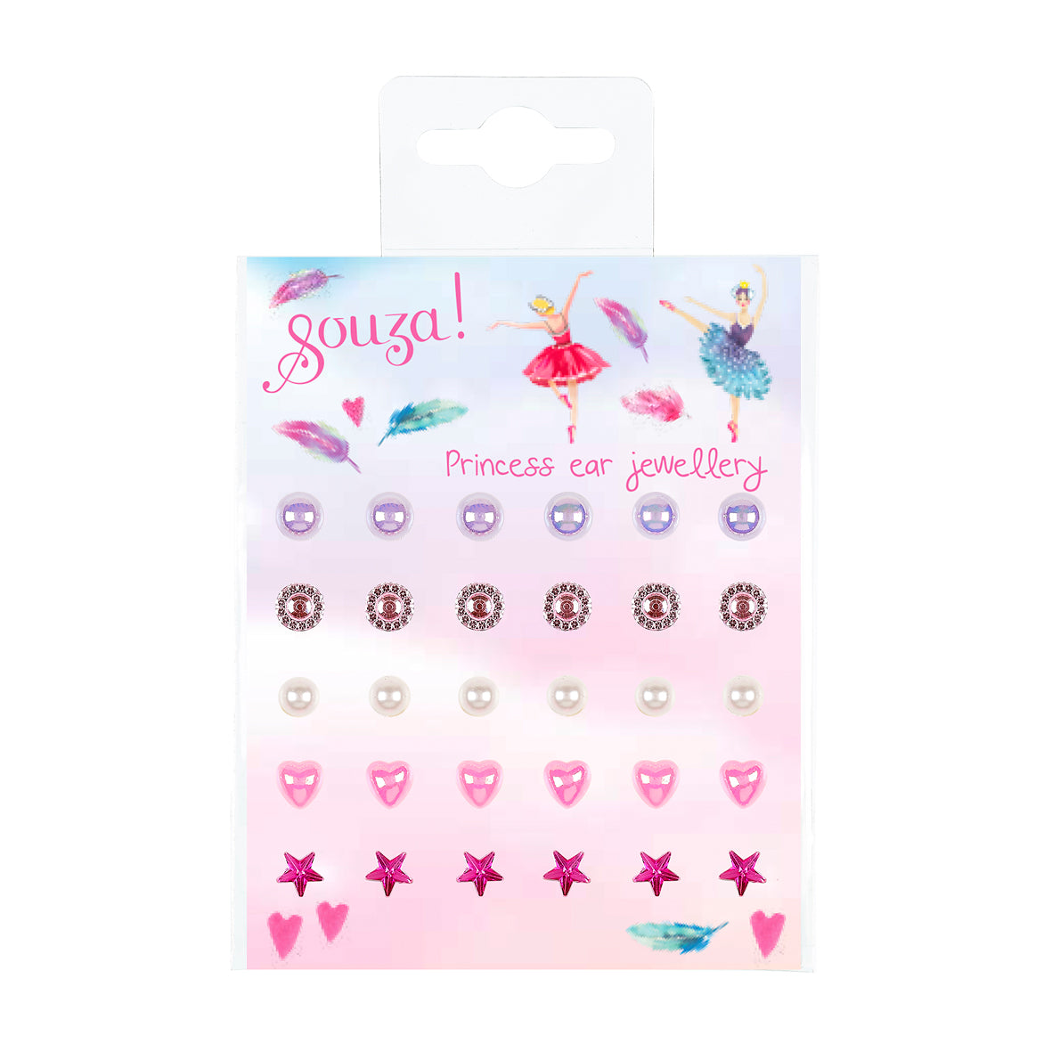 Souza Oorstickers | Roze Souza Oorstickers | Roze