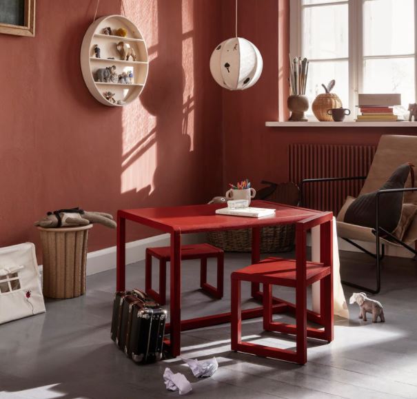 * Ferm Living Stoel Little Architect Chair | Poppy Red * Ferm Living Stoel Little Architect Chair | Poppy Red