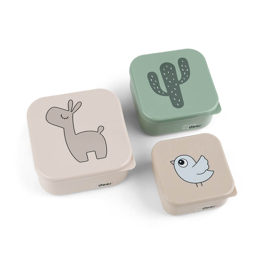 Done By Deer set 3 snackdoosjes Lalee Sand Mix Done By Deer set 3 snackdoosjes Lalee Sand Mix